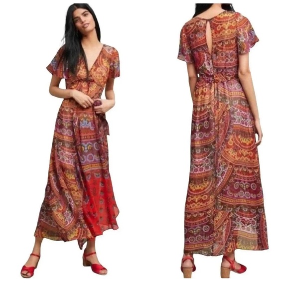 Anthropologie Dresses Akemi Kin For Anthropologie Murol Vneck Maxi
